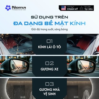 Combo 2 chai Nước rửa kính Ô tô Noma 911 tẩy sạch màng dầu, vết ố lâu ngày, hạn chế bám bụi