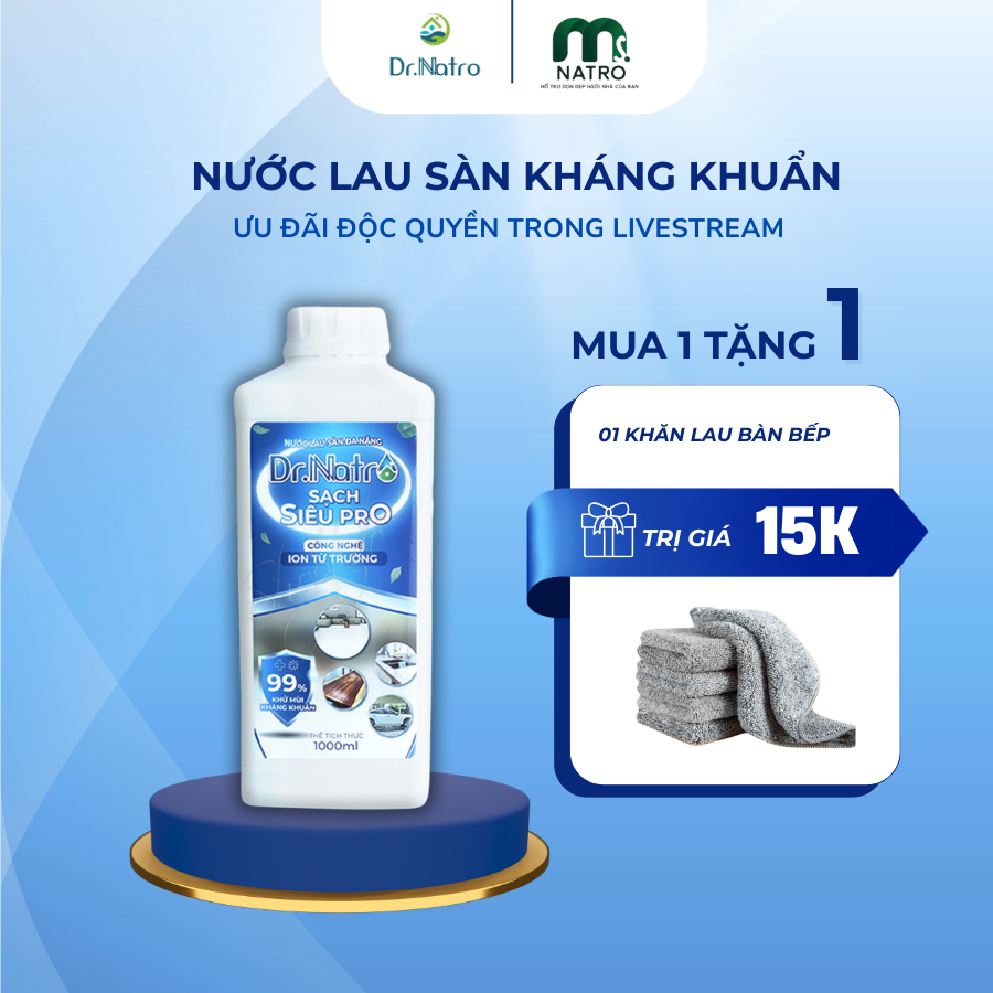 Nước Lau Sàn Đa Năng Dr Natro - Hình ảnh thực tế