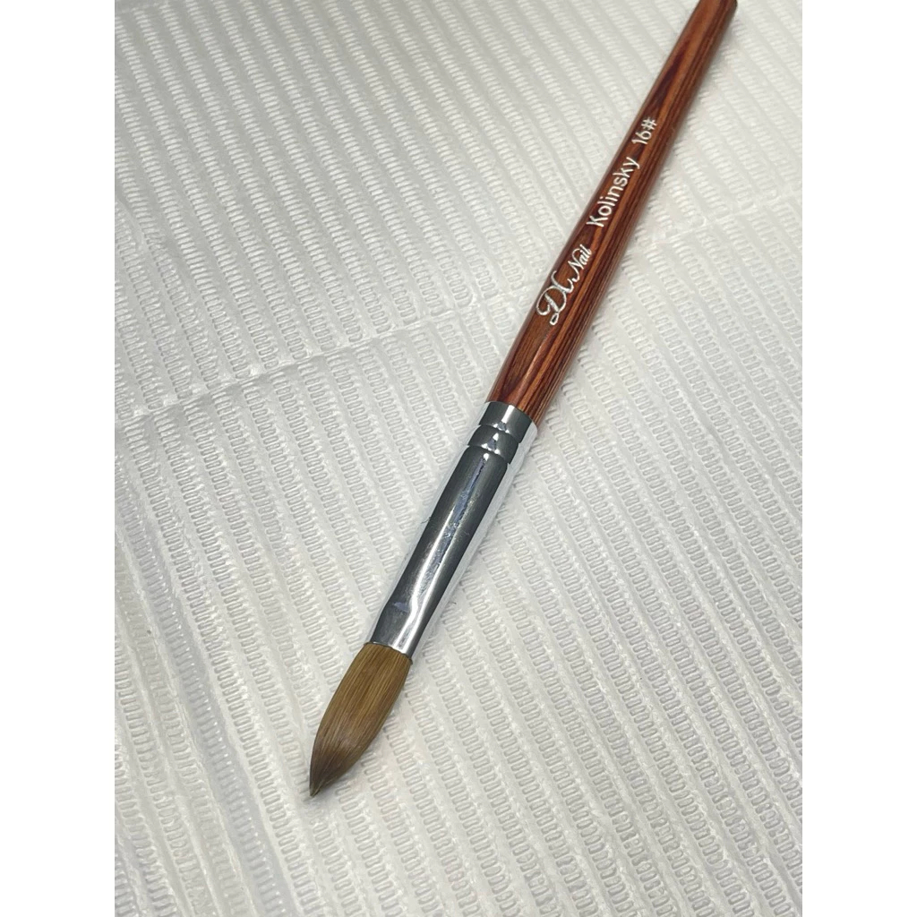 Cọ Đắp Bột Kolinsky Germany Chính Hãng – Lông Chồn Cao Cấp Size 12/14/16/18, Đầu Cọ Mịn, Giữ Bột Tốt Cho Thợ Nail