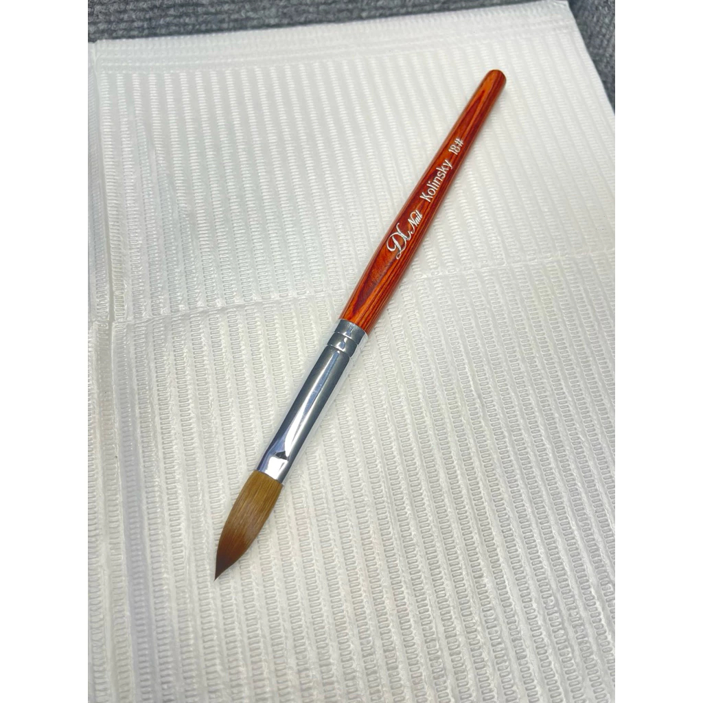 Cọ Đắp Bột Kolinsky Germany Chính Hãng – Lông Chồn Cao Cấp Size 12/14/16/18, Đầu Cọ Mịn, Giữ Bột Tốt Cho Thợ Nail