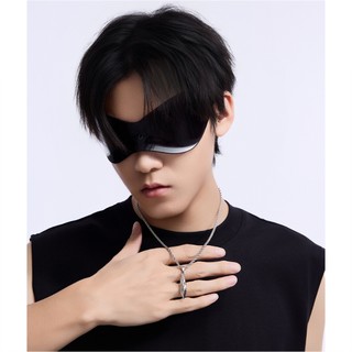 SNUOFO - Dây chuyền đá ước nguyện kiểu dáng Châu Âu và Mỹ dây đeo xương đòn unisex dây thép titan