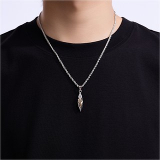SNUOFO - Dây chuyền đá ước nguyện kiểu dáng Châu Âu và Mỹ dây đeo xương đòn unisex dây thép titan