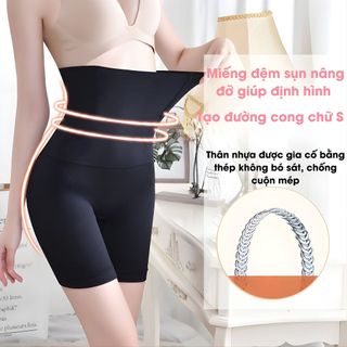 Quần Định Hình Nữ Cạp Cao – Nịt Bụng Liền Thân, Nâng Mông Tự Nhiên, Không Cuộn Mép AMYBRA N3956