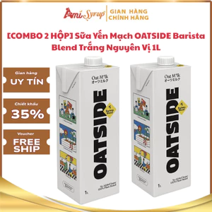 Sữa Yến Mạch OATSIDE Barista Blend Trắng Nguyên Vị 1L, Thơm Ngon Bổ Sung Dinh Dưỡng