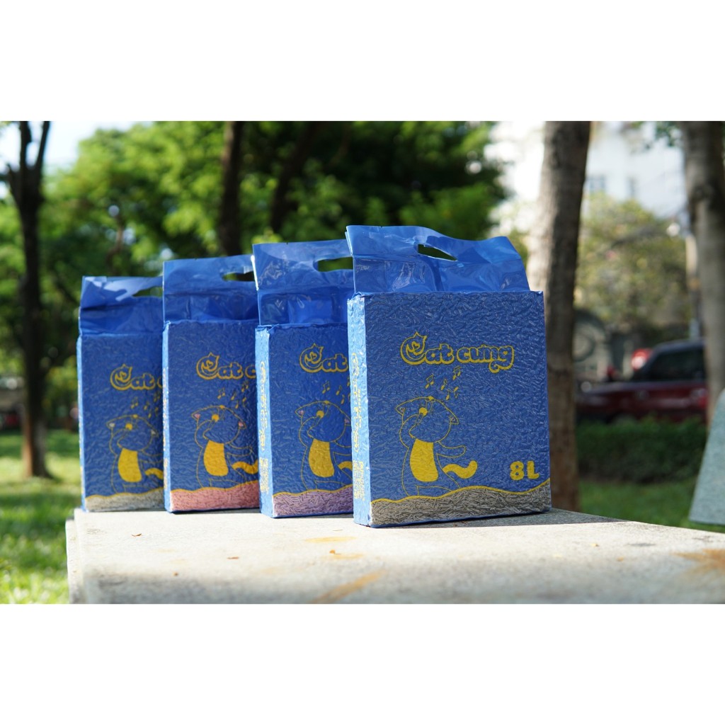 [SIÊU TỐC] Cát Đậu Nành CAT CƯNG 8L (2.5kg) - Vón Cục Cực Nhanh, Xả Bồn Cầu, Khử Mùi Cao - Libra Pet