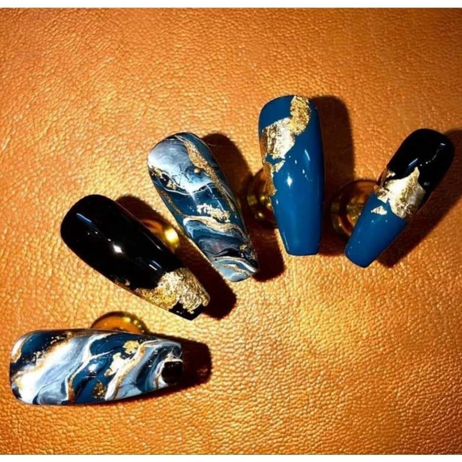 Set Nhũ Sợi 12 Hũ Trang Trí Móng – Giấy Nhún Vàng Bạc Ẩn Móng Gel, Phụ Kiện Nail Lấp Lánh, Dễ Mix Mẫu