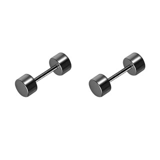 SNUOFO - Khuyên tai Titan cho nam chăm sóc lỗ tai, thiết kế ốc vít cá tính, phụ kiện nhỏ gọn độc đáo