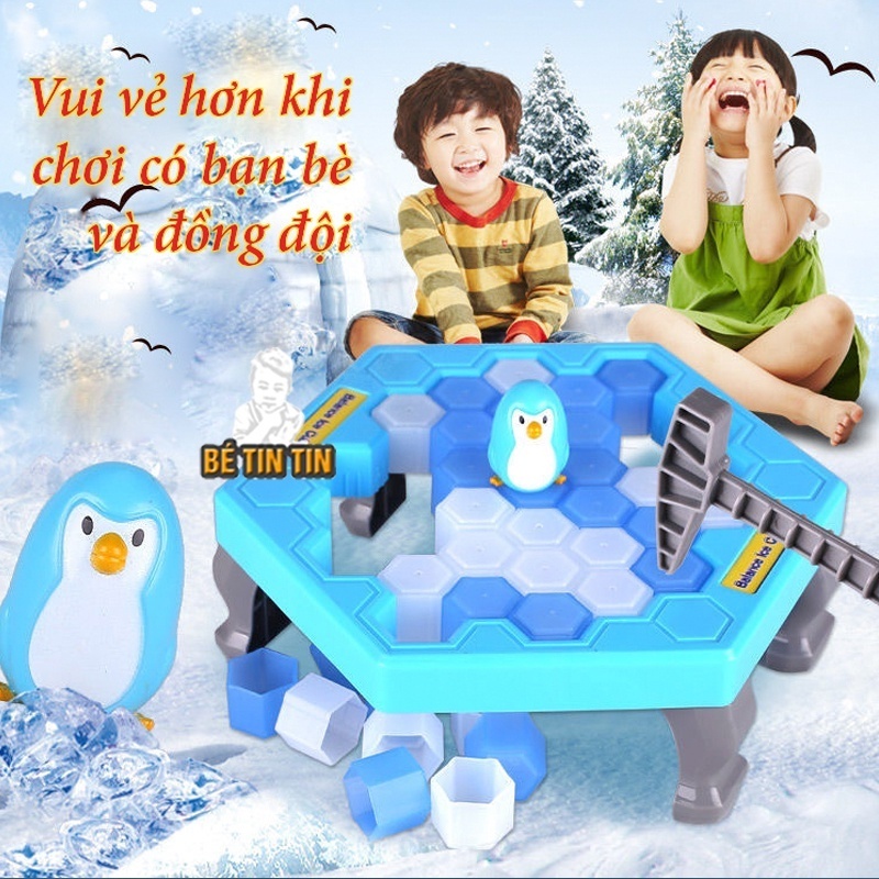 Đồ Chơi Phá Băng Chim Cánh Cụt Mẫu Mới, Trò Chơi Gia Đình Gắn Kết – Bé Học Mà Chơi Cực Vui