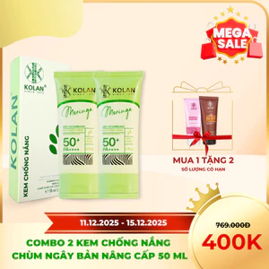 -[BẢN NÂNG CẤP] Combo 2 Kem Chống Nắng Chùm Ngây KOLAN