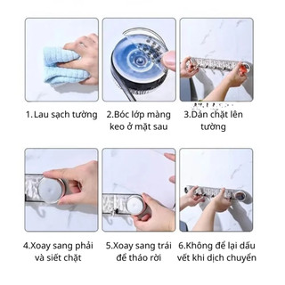 Thanh Móc Treo Đồ Dán Tường Hút Chân Không Tiện Lợi Cho Mọi Gia Đình, Không Tốn Diện Tích