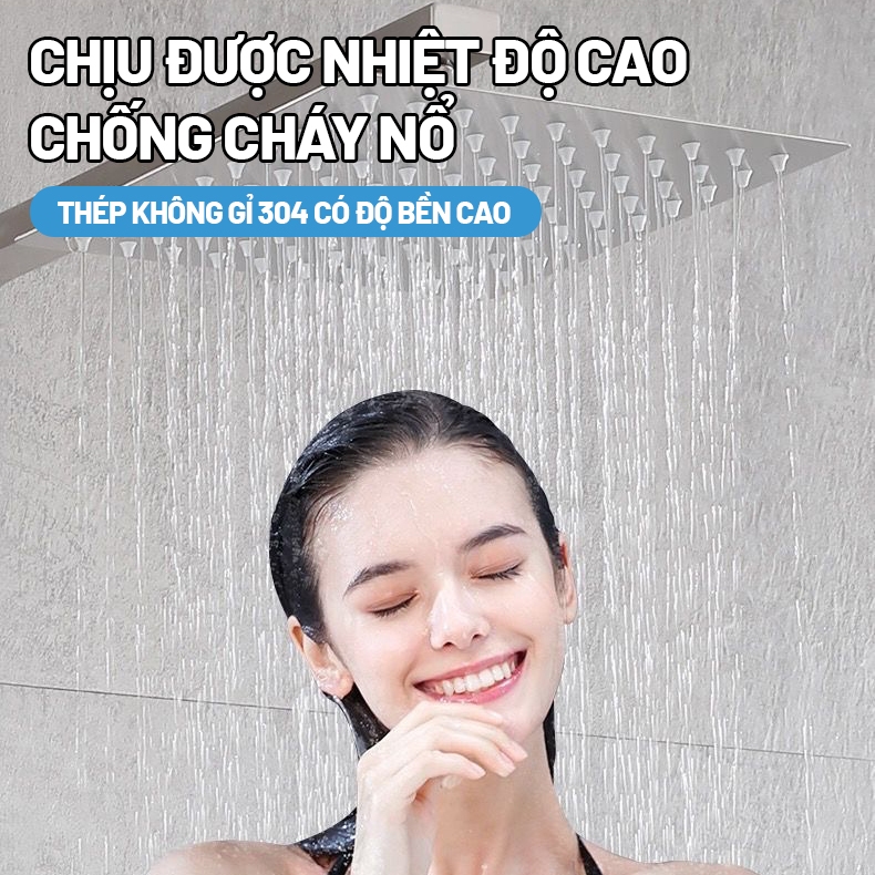 Kaleis Sen Cây Tắm Đứng Chỉnh Nhiệt 3 Trong 1 – Inox 304 Chống Gỉ Cao Cấp, Tiết Kiệm Nước, Dễ Lắp Đặt