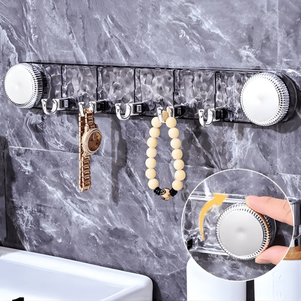 Thanh Móc Treo Đồ Dán Tường Hút Chân Không, Treo Quần Áo Tiện Ích Cho Gia Đình
