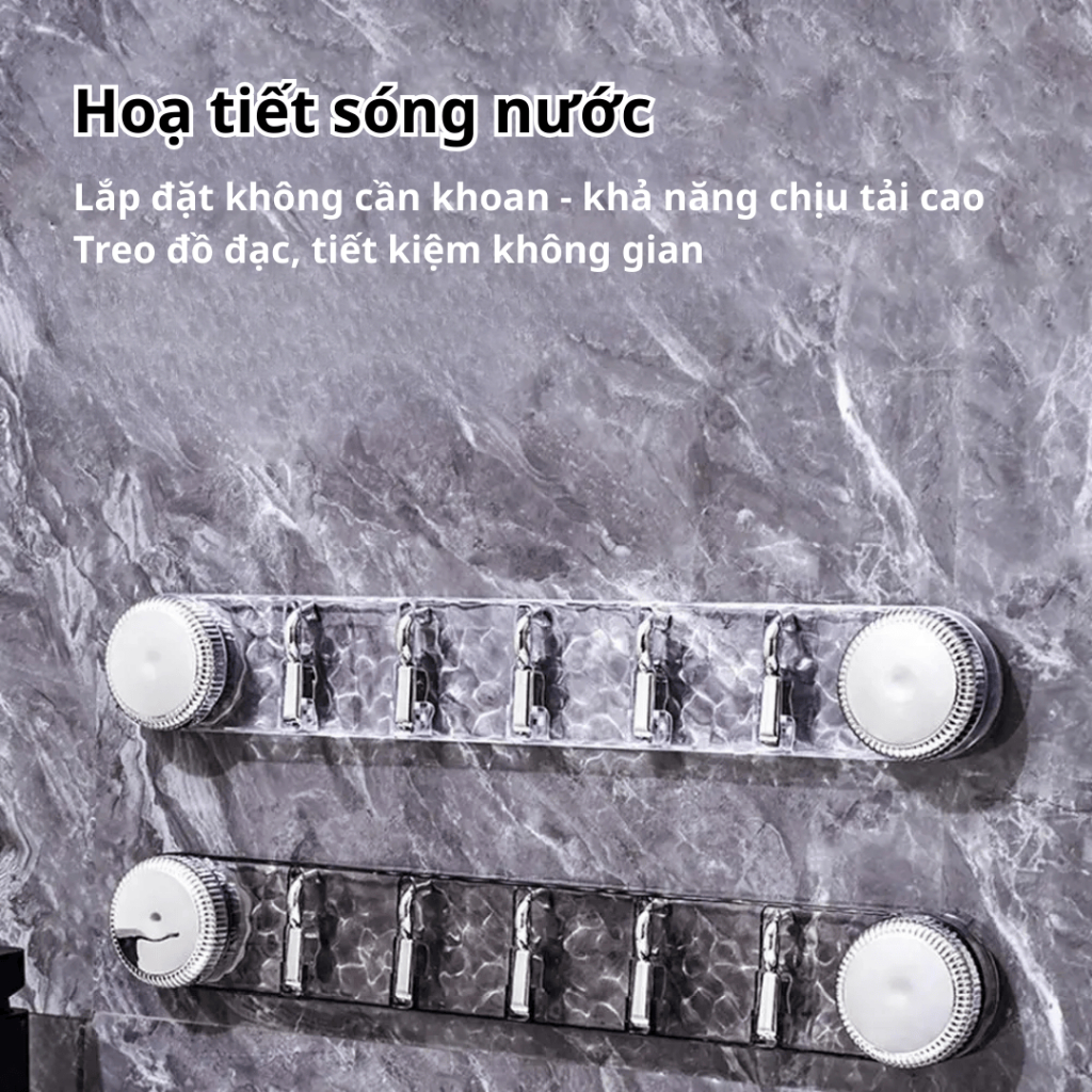 Thanh Móc Treo Đồ Dán Tường Hút Chân Không, Treo Quần Áo Tiện Ích Cho Gia Đình