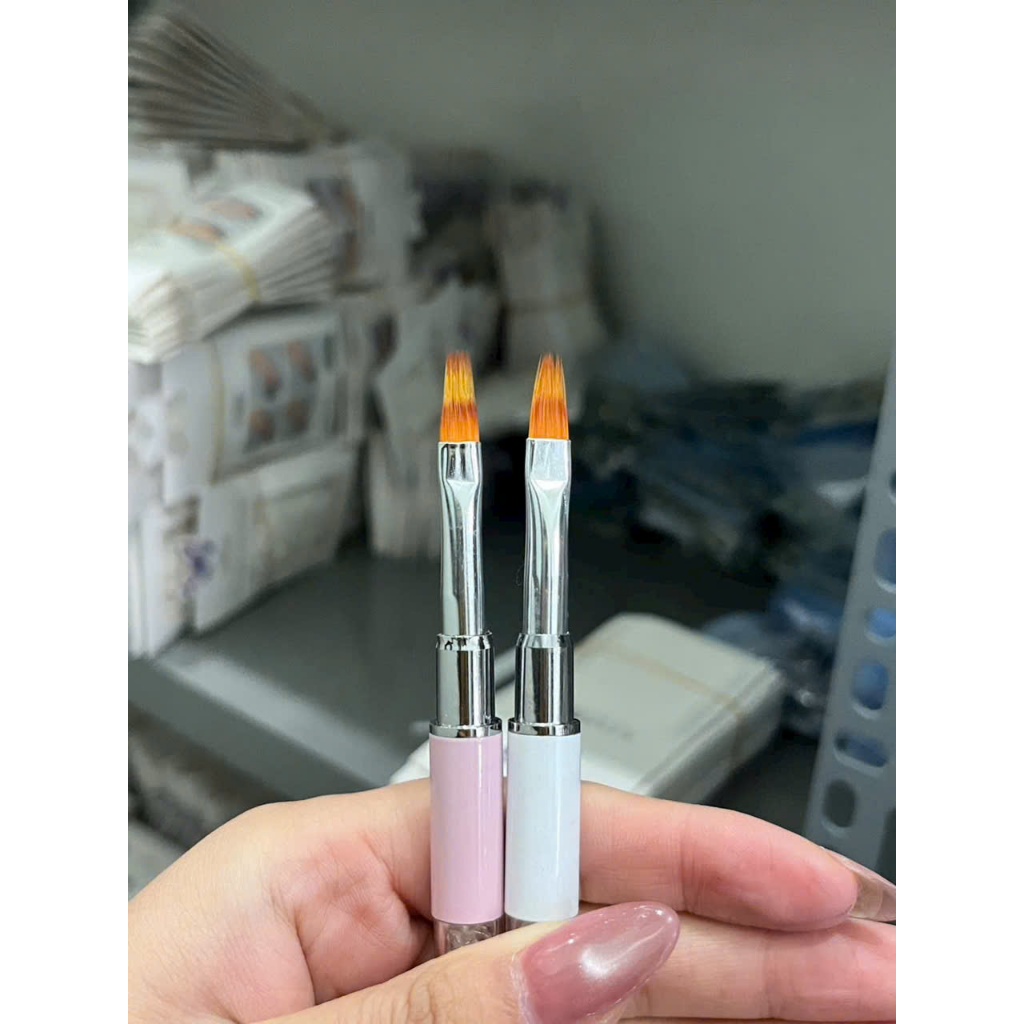 Cọ Xước & Cọ Ombre Vuốt Cao Cấp – Cọ Ombre Dẹt Cán Đá Sang Trọng, Cầm Chắc Tay, Tán Màu Đẹp Cho Thợ Nail