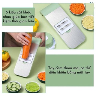 Bộ Nạo Rau Củ YATASMART 5 Chi Tiết INOX 304 Dụng Cụ Nhà Bếp Không Gỉ Đa Năng Tiện Dụng