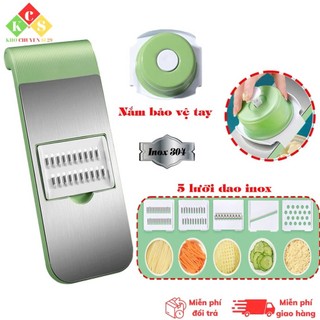 Bộ Nạo Rau Củ YATASMART 5 Chi Tiết INOX 304 Dụng Cụ Nhà Bếp Không Gỉ Đa Năng Tiện Dụng