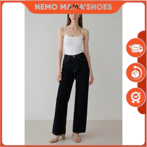 ZARA QUẦN JEAN NỮ LƯNG ĐẮP CHÉO XANH ĐEN (250814001)