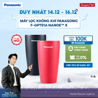 Máy lọc không khí Panasonic F-GPT01A nanoe™ X - Nhỏ gọn, khử mùi hiệu quả - Hàng chính hãng