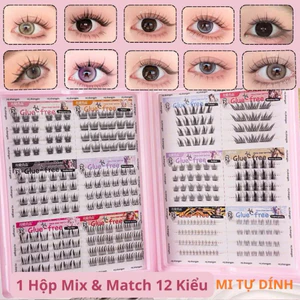 Lông mi tự dính có keo mix đủ kiểu tiện lợi đi tiệc makeup các kiểu [hoả tốc]