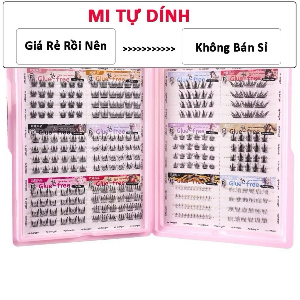 Lông mi tự dính có keo mix đủ kiểu tiện lợi đi tiệc makeup các kiểu [hoả tốc]