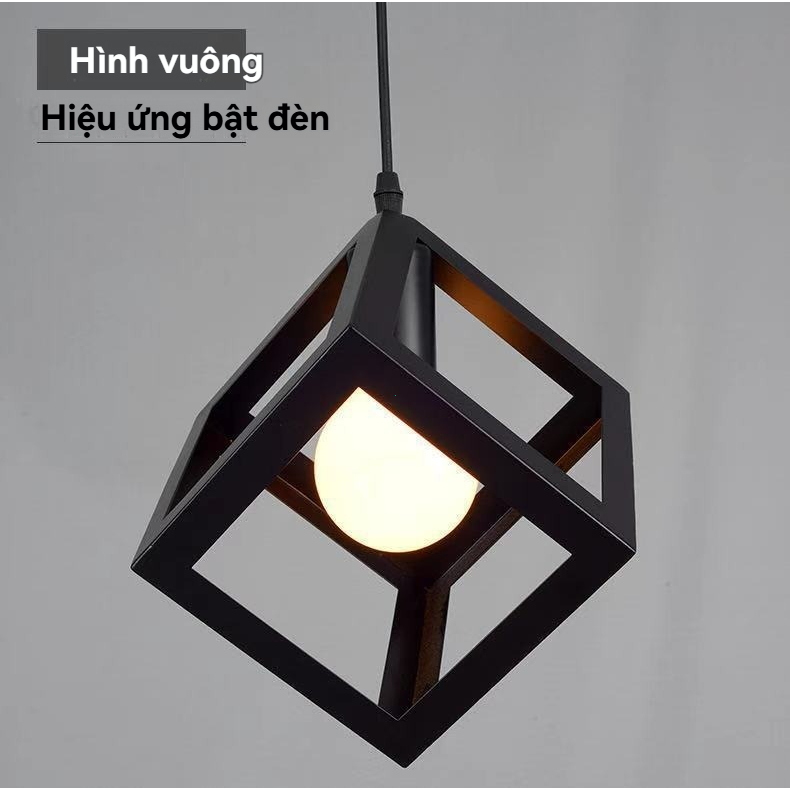 Bắc Âu sắt nghệ thuật cà phê mặt dây chuyền công nghiệp gió trà sữa cửa hàng bar lối đi nhà hàng ánh sáng
