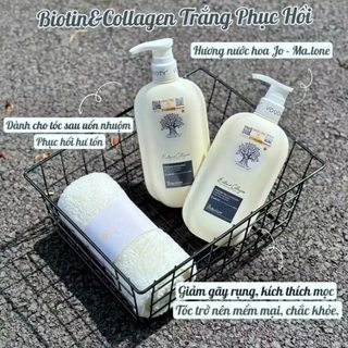 Dầu Gội Xả Voudioty Biotin Collagen 2024 Chống Rụng Tóc, Phục Hồi, Kiểm Soát Dầu - Bebeau