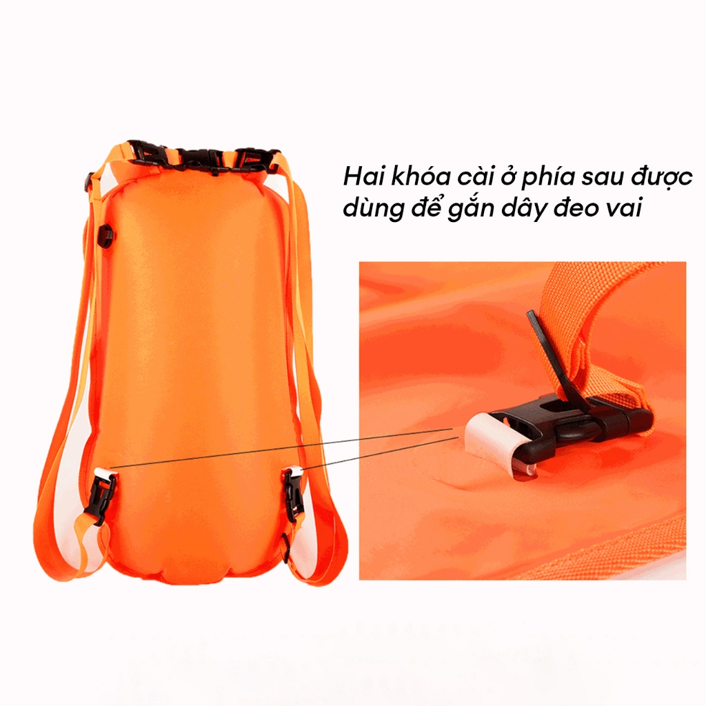 Phao bơi đôi đeo vai phao Phao bơi Phao bơm hơi có lưu trữ  Sử dụng để thoát hiểm lũ lụt túi chống nước tập bơi du lịch