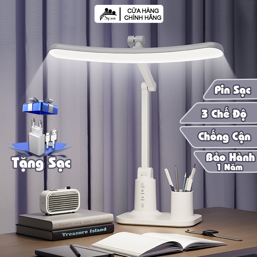 Đèn học đọc sách làm việc SIPANIC DH1516 chống cận để bàn bảo vệ mắt bé