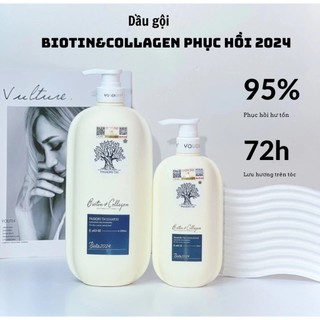 Dầu Gội Xả Voudioty Biotin Collagen 2024 Chống Rụng Tóc, Phục Hồi, Kiểm Soát Dầu - Bebeau