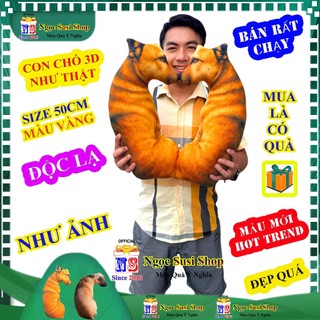 [MUA LÀ CÓ QUÀ] GẤU BÔNG CON CHÓ 3D LIẾC SIÊU HOT HIT MẪU MỚI ĐỘC LẠ - thú bông đồ chơi doll toys