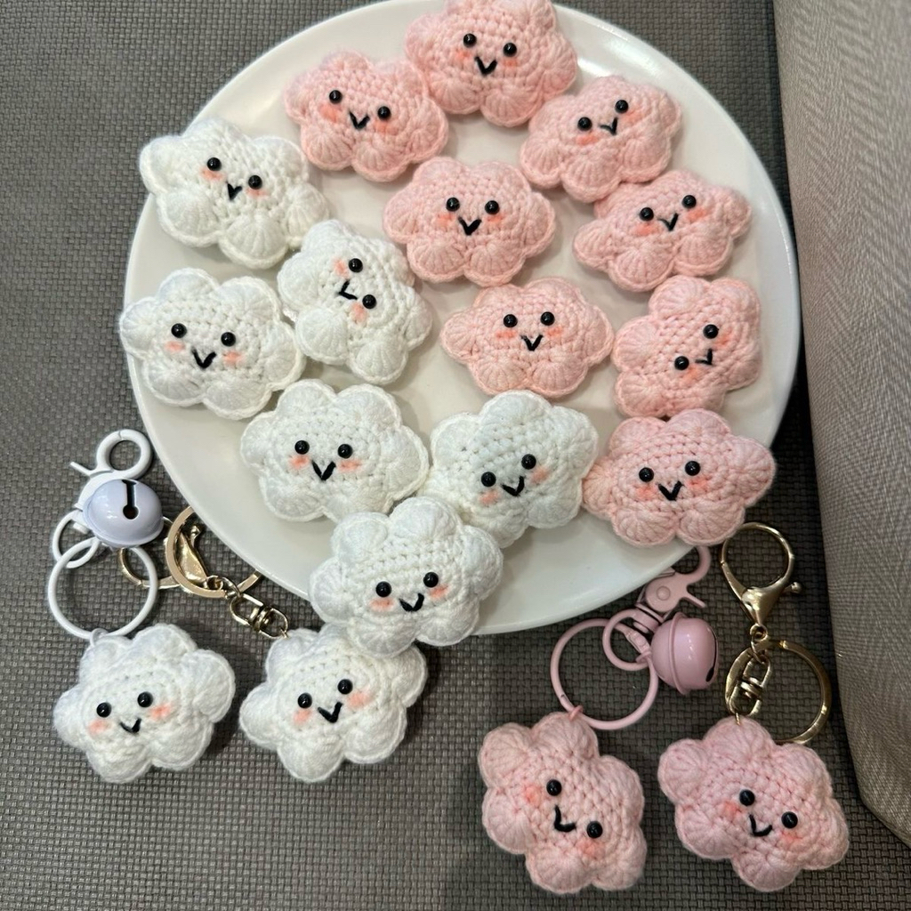 Móc khoá len hình mây hanmade