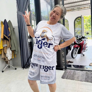 Sét bộ đồ mặc nhóm gia đình tiger, sài gòn, larue, kẹn xanh, huda, sting, phông bạt ,hoa con công đỏ 5 size 10-100kg Kl2
