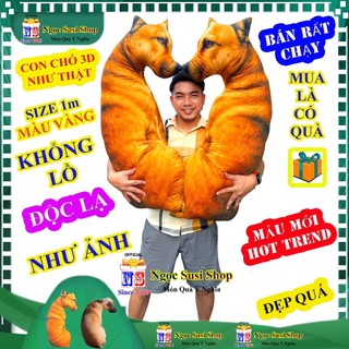 THÚ BÔNG HÌNH CON CHÓ NGỐ CHÓ LIẾC 3D NHƯ THẬT ĐỘC LẠ DÙNG ÔM NGỦ QUÀ TẶNG KỶ NIỆM ĐỒ CHƠI TOY DOLL