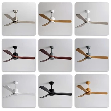 [Lõi Đồng-6 Số]Quạt trần gỗ thật 3 cánh,Quạt trần điều chỉnh được chiều cao decor phòng khách,ngủ,bếp sải cánh 1m32