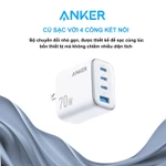 Anker Củ sạc A121C 70W 4 cổng - Sạc nhanh PD Không Nóng Tương thích iPhone 7-17 cả nhà  Android A121C [BH 18 tháng] — ảnh 4