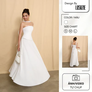 Áo Nữ SERENE CORSET Trắng Thiết Kế Cúp Ngực Phối Dây Ren Cổ Tinh Tế Tạo Điểm Nhấn – Áo Kiểu Dự Tiệc Sang Trọng