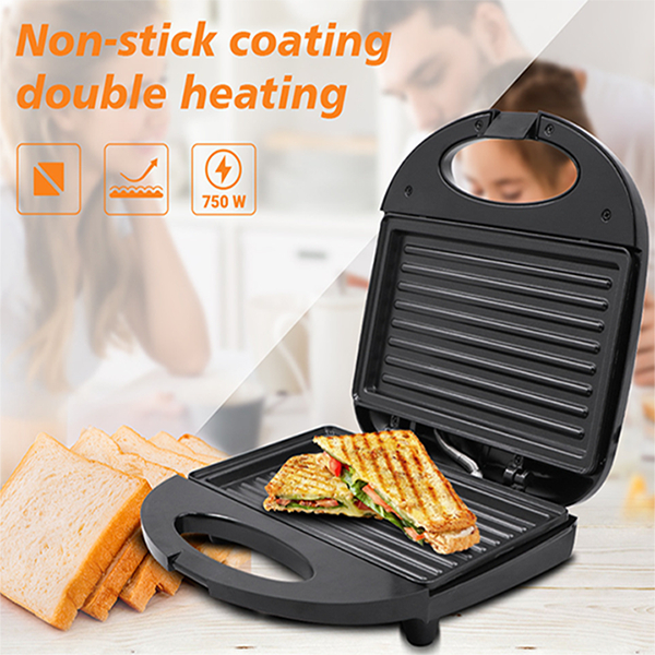 Máy nướng bánh RAF 750W làm nóng đều 2 mặt khuôn, bánh thơm ngon