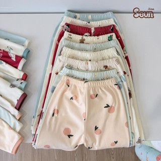 | SEUNKIDS | Bộ dài tay giữ nhiệt borip bông cho bé trai bé gái bộ đồ cho bé