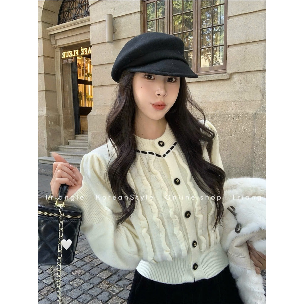 TRIANGLE - Metalic Sweater (Cân nhắc kỹ, returned is not welcomed)- Áo len kiểu Hàn Quốc phong cách thanh lịch
