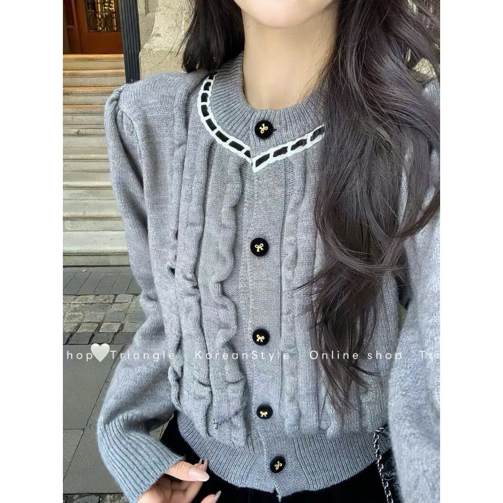 TRIANGLE - Metalic Sweater (Cân nhắc kỹ, returned is not welcomed)- Áo len kiểu Hàn Quốc phong cách thanh lịch