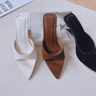 Dép Guốc Ngang Bầu Gót Uốn Mieo Shoes D3102 D3103 D3104