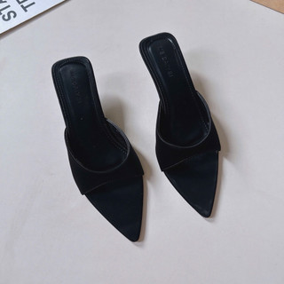 Dép Guốc Ngang Bầu Gót Uốn Mieo Shoes D3102 D3103 D3104