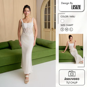 Áo Thiết Kế TANA CORSET Ren Hoa Nổi Cao Cấp – Thiết Kế Dáng Ôm, Hai Dây Thanh Lịch, Tôn Dáng Nữ Tính