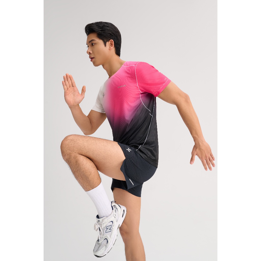 [MUA 3 GIẢM 30%]Áo Thun TShirt thể thao nam chạy bộ Running Graphic Ventra Gradient siêu nhẹ, nhanh khô Coolmate