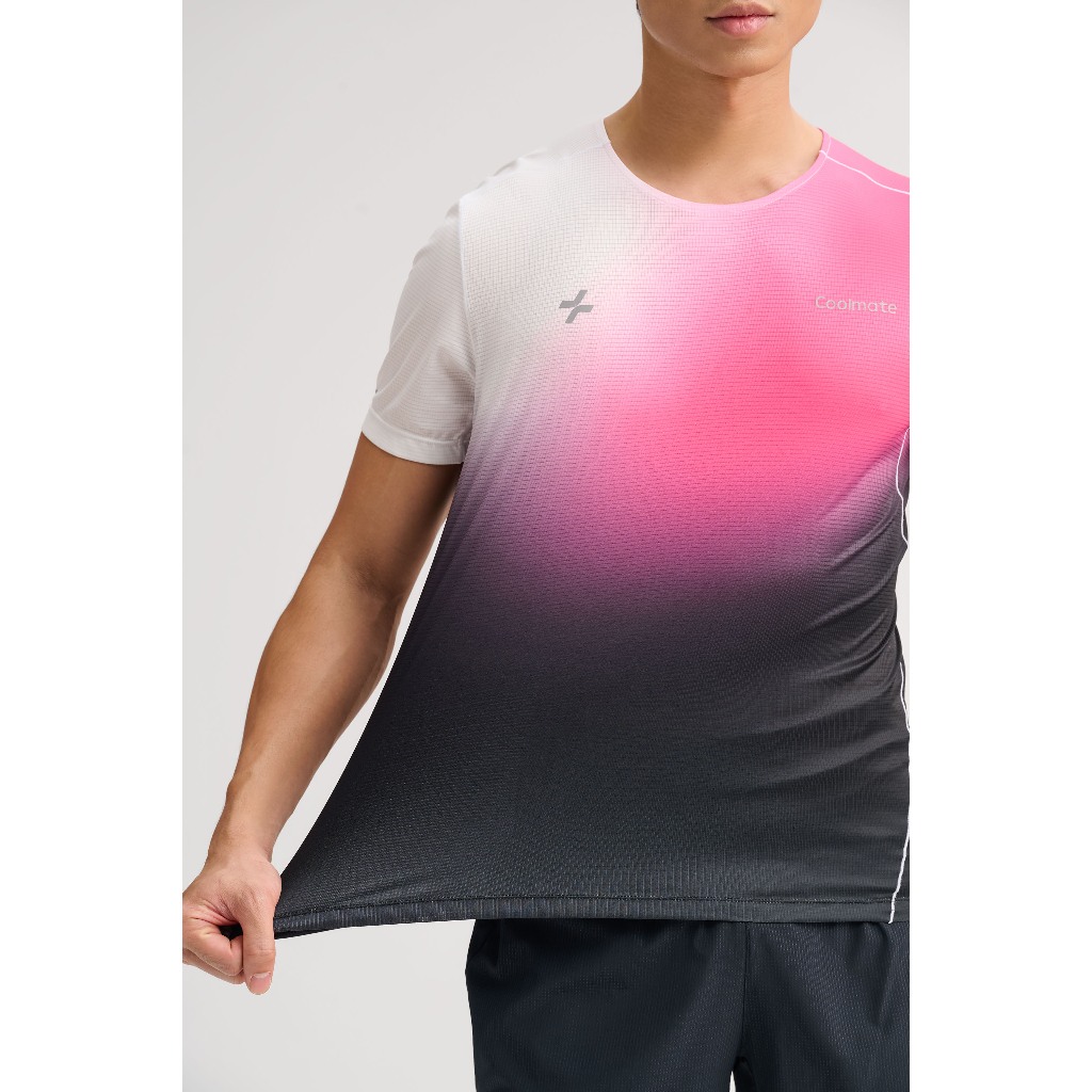 [MUA 3 GIẢM 30%]Áo Thun TShirt thể thao nam chạy bộ Running Graphic Ventra Gradient siêu nhẹ, nhanh khô Coolmate