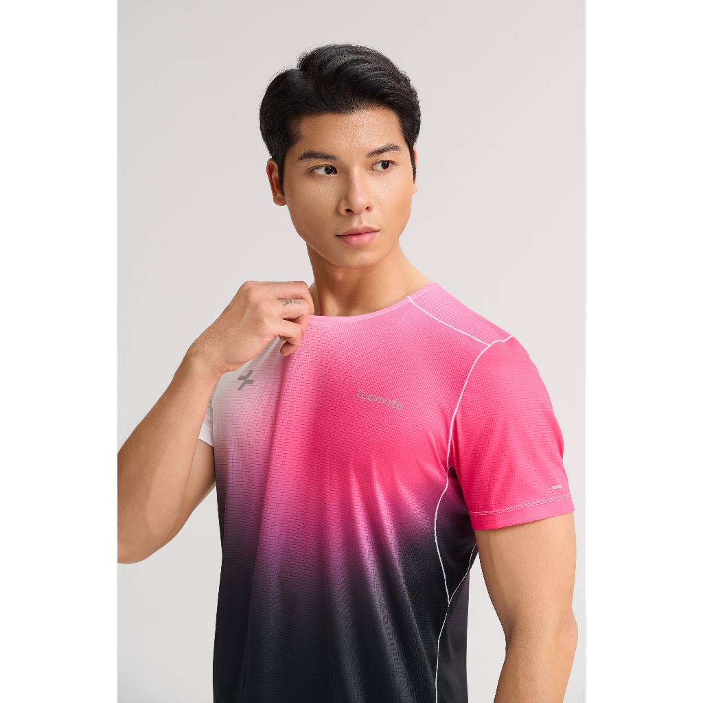 [MUA 3 GIẢM 30%]Áo Thun TShirt thể thao nam chạy bộ Running Graphic Ventra Gradient siêu nhẹ, nhanh khô Coolmate