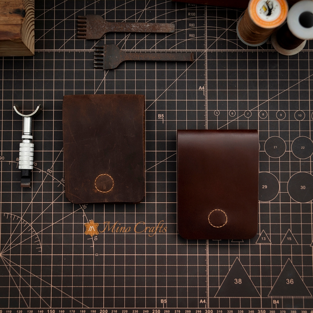 Mino Crafts - Ví da bò thủ công mini - Da bò nhập khẩu - Đồ da Handmade - Nhiều màu sắc
