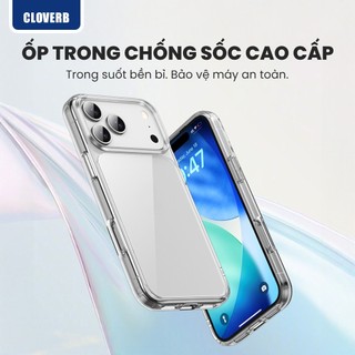 Ốp Lưng Trong Suốt Likgus Lin Cho iPhone 17 Pro Max Viền TPU Gia Cố 4 Góc