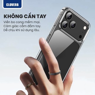 Ốp Lưng Trong Suốt Likgus Lin Cho iPhone 17 Pro Max Viền TPU Gia Cố 4 Góc