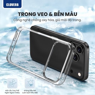 Ốp Lưng Trong Suốt Likgus Lin Cho iPhone 17 Pro Max Viền TPU Gia Cố 4 Góc